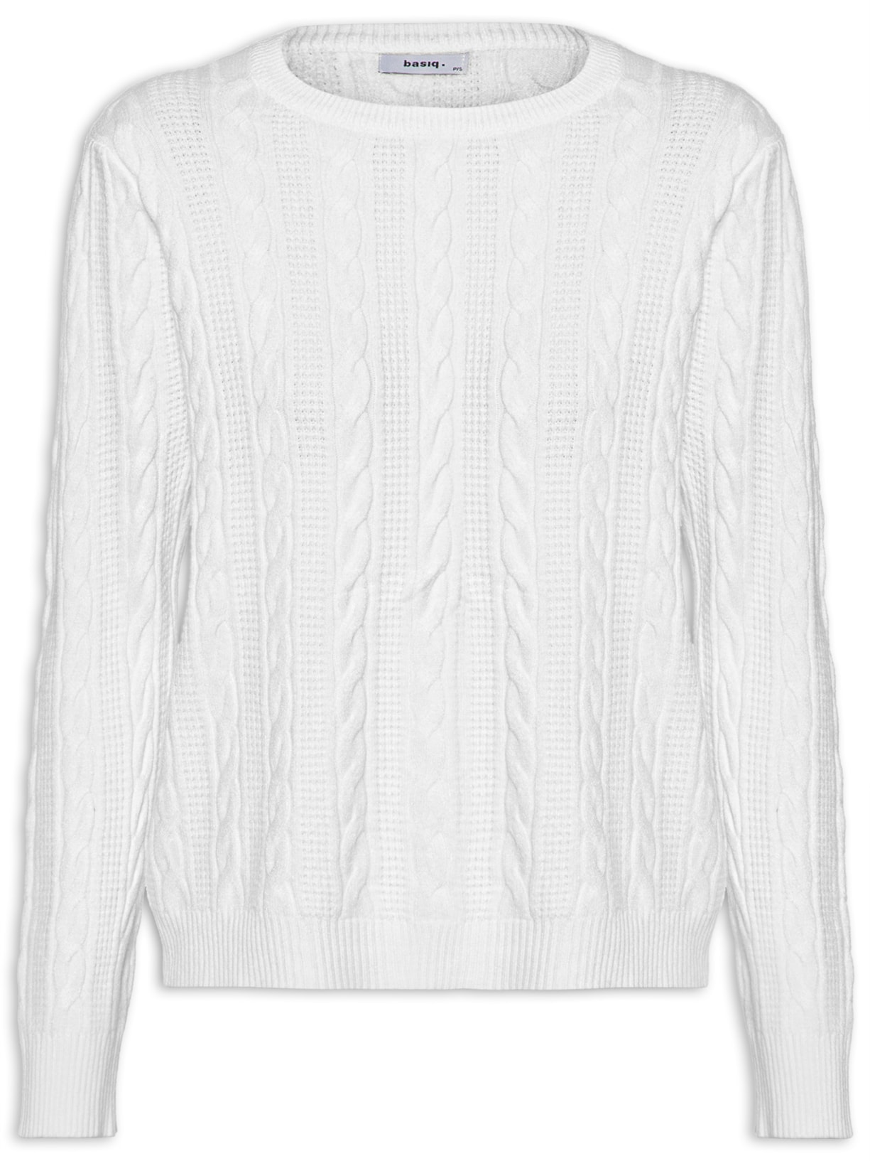 Suéter Feminino Tricot Com Detalhes - Branco
