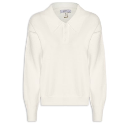 Suéter Feminino Tricot Comfy Gola Esporte – Off White