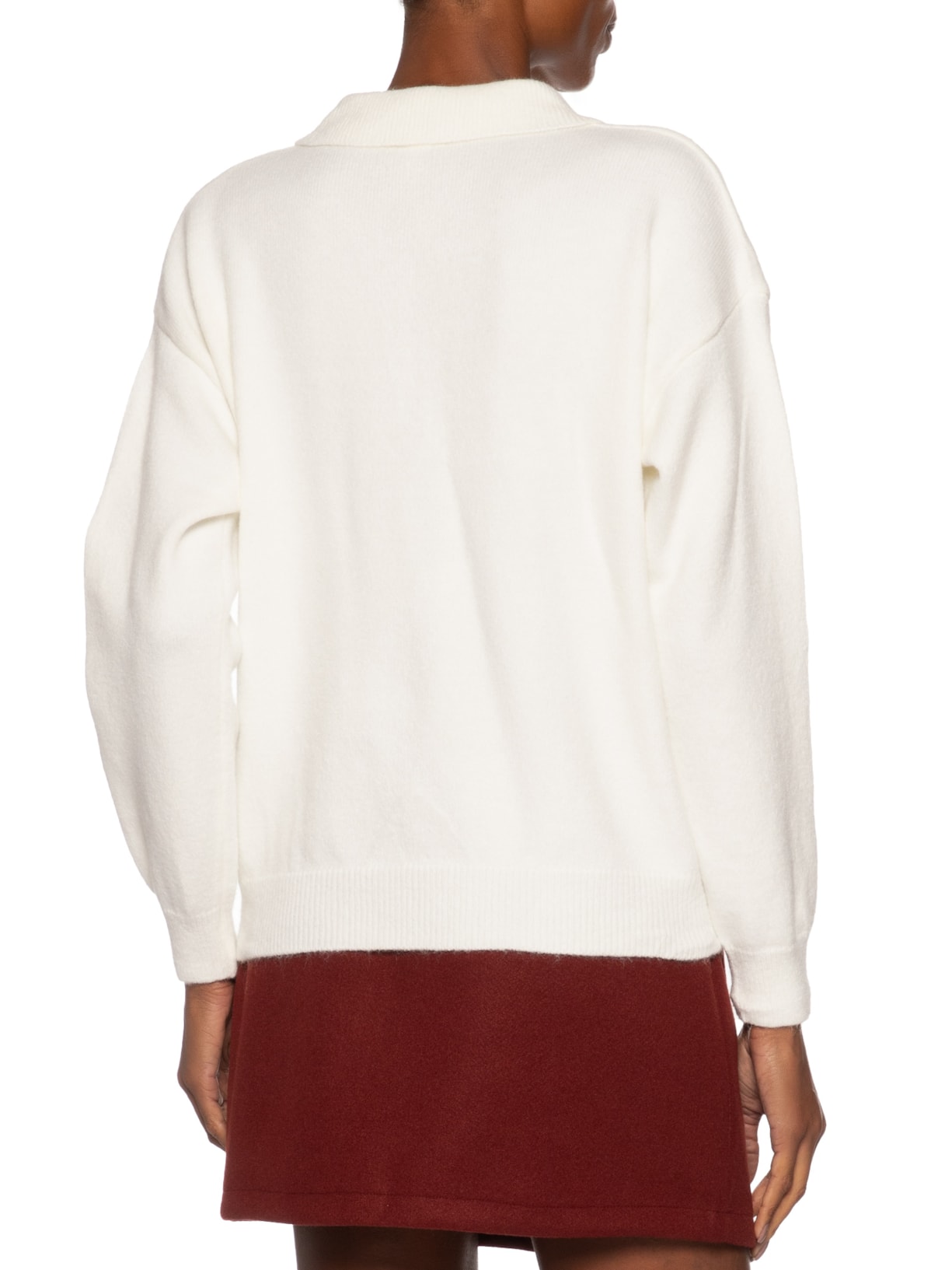 Suéter Feminino Tricot Comfy Gola Esporte – Off White Basiq