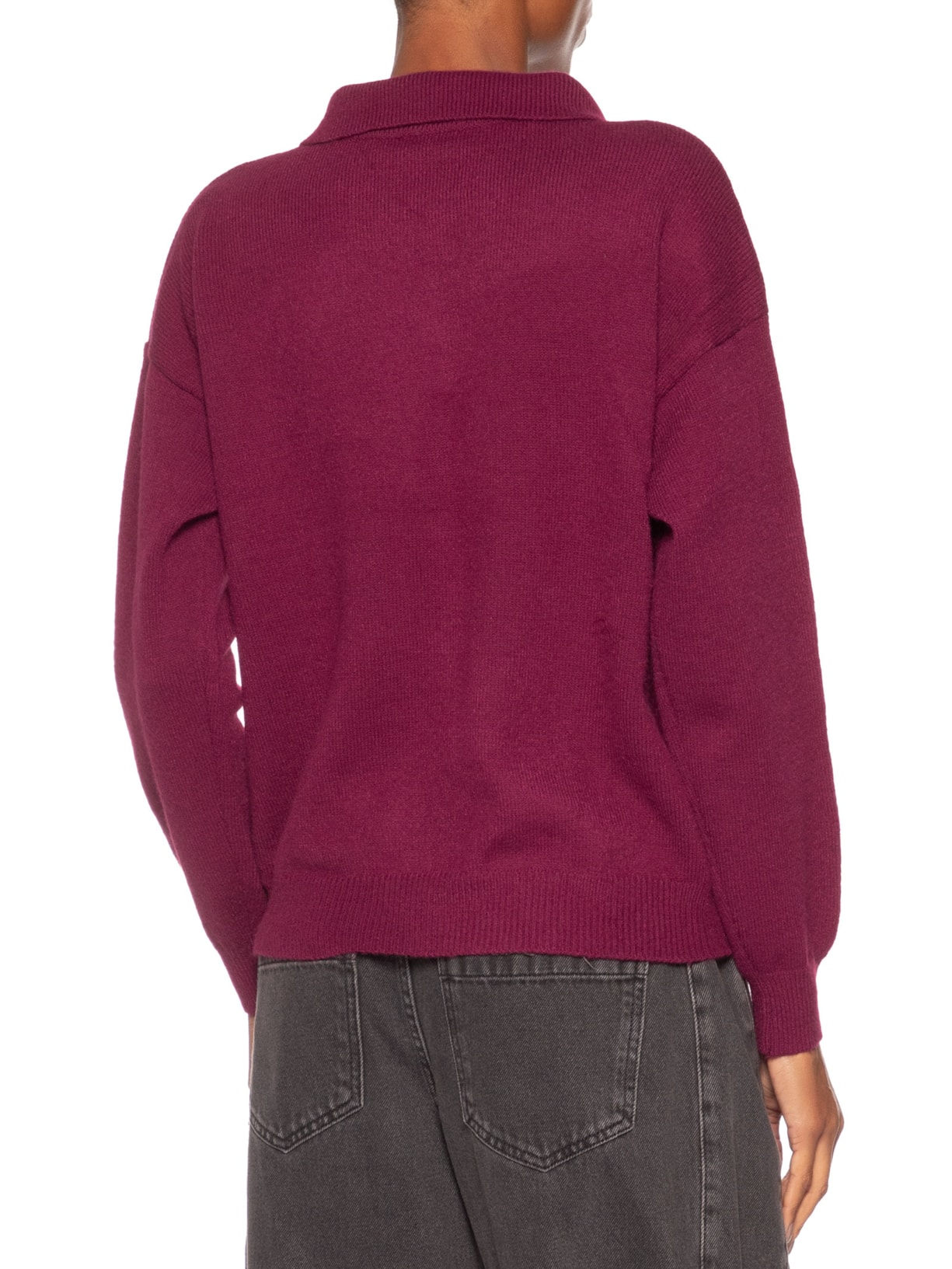 Suéter Feminino Tricot Comfy Gola Esporte – Vermelho Basiq