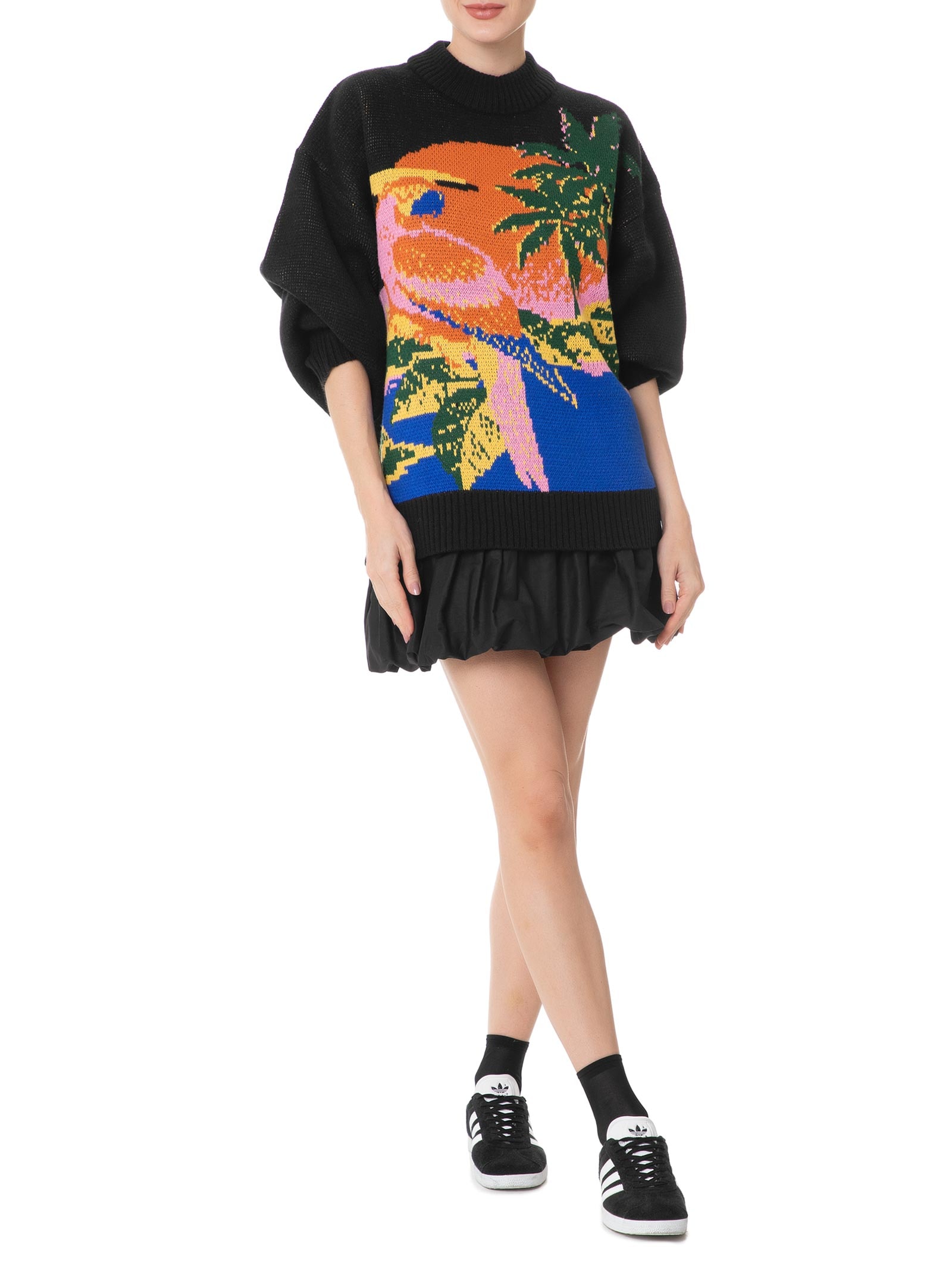 Farm - Suéter Feminino Tricot Paisagem Latina - Preto