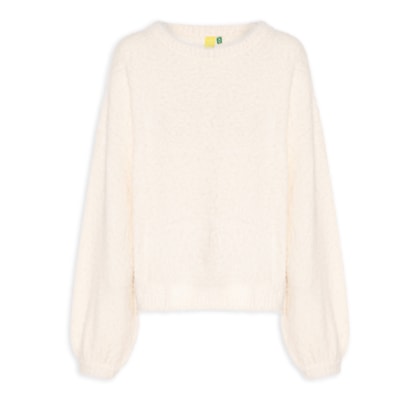 Suéter Feminino Tricot Pelinho - Bege