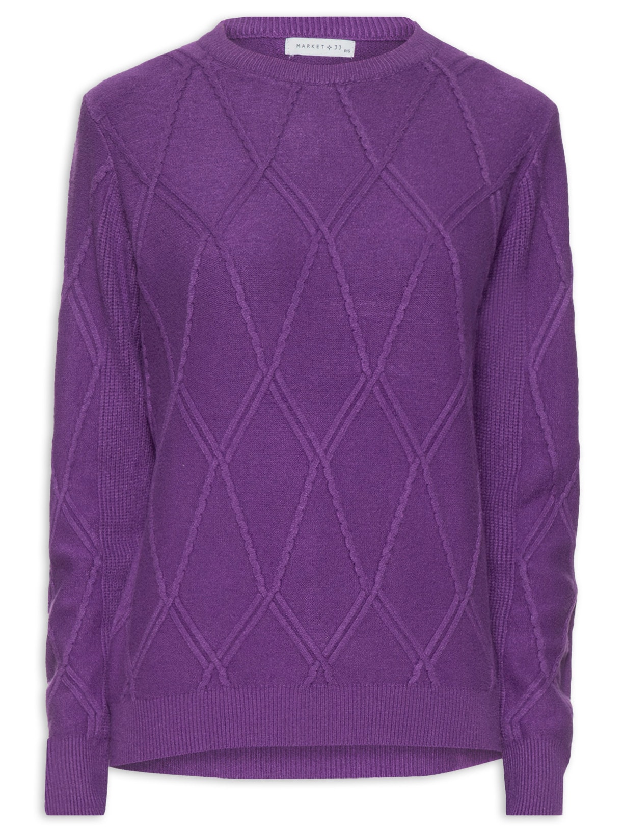 Suéter Feminino Tricot - Roxo