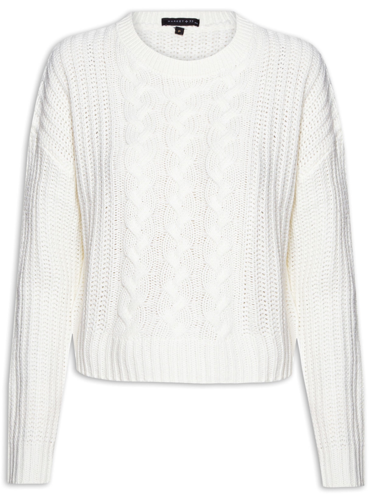 Suéter Feminino Tricot Texturizado - Off White