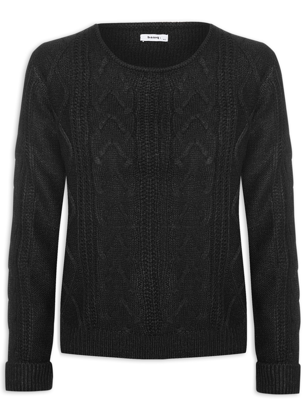 Suéter Feminino Tricot Texturizado - Preto