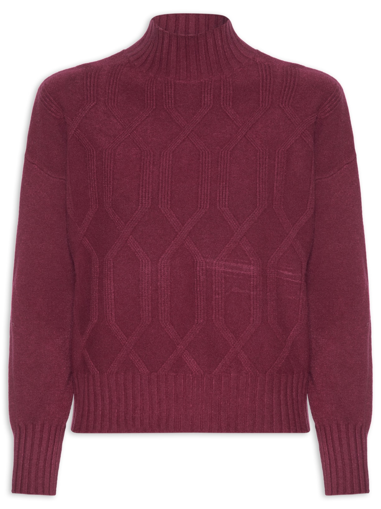 Suéter Feminino Tricot - Vinho