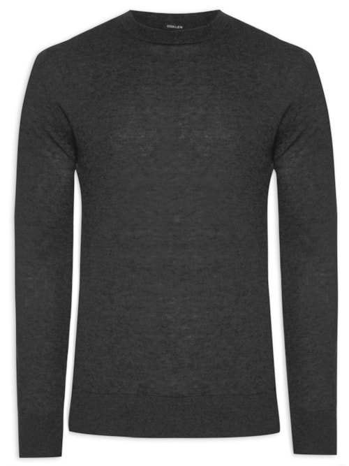 Suéter Maculino Mix Wool Cashmere - Preto