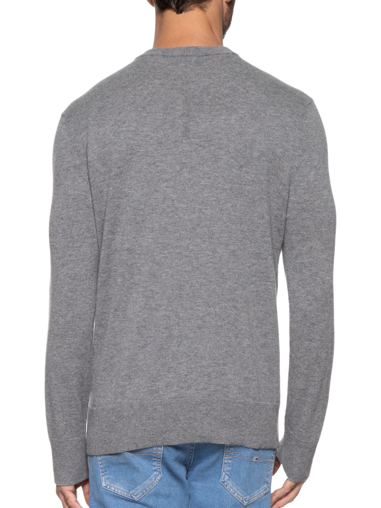 Suéter Masculina Soft Wool Cinza  Osklen