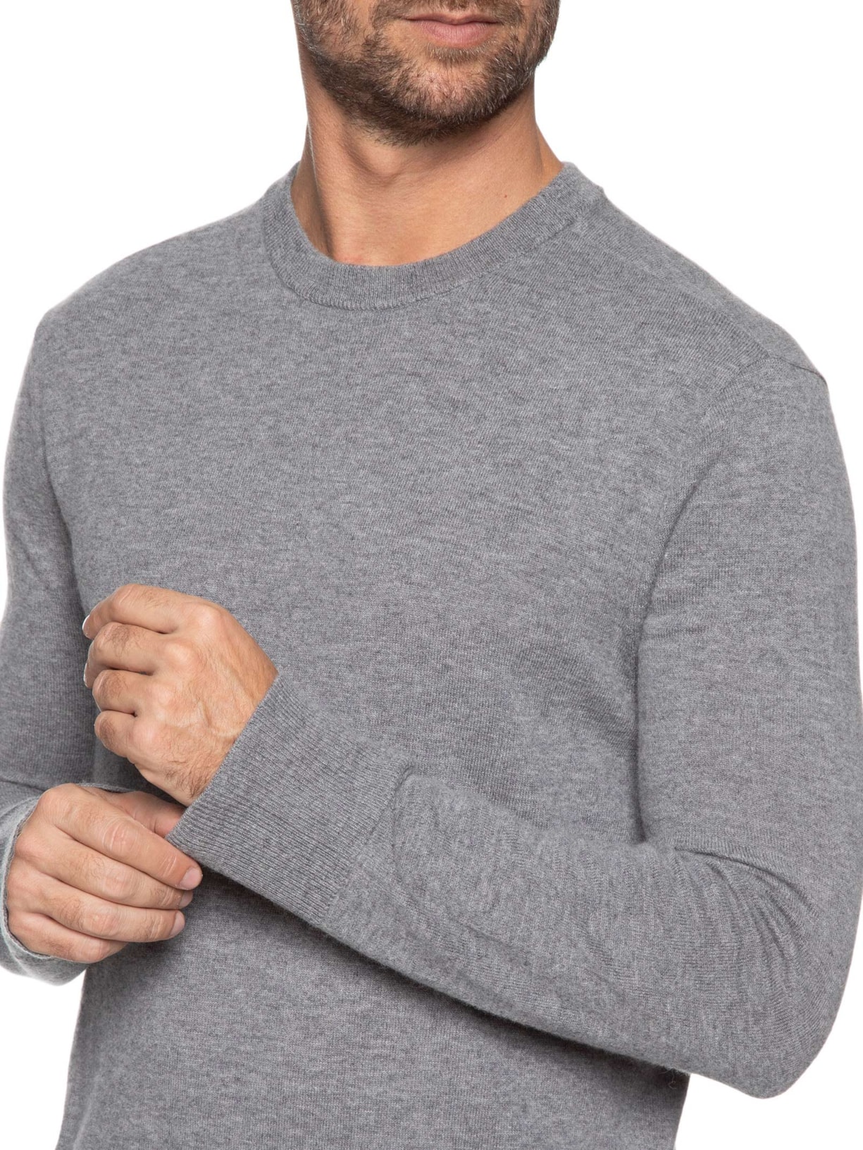 Suéter Masculina Soft Wool Cinza  Osklen