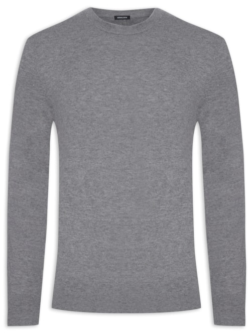 Suéter Masculina Soft Wool - Cinza