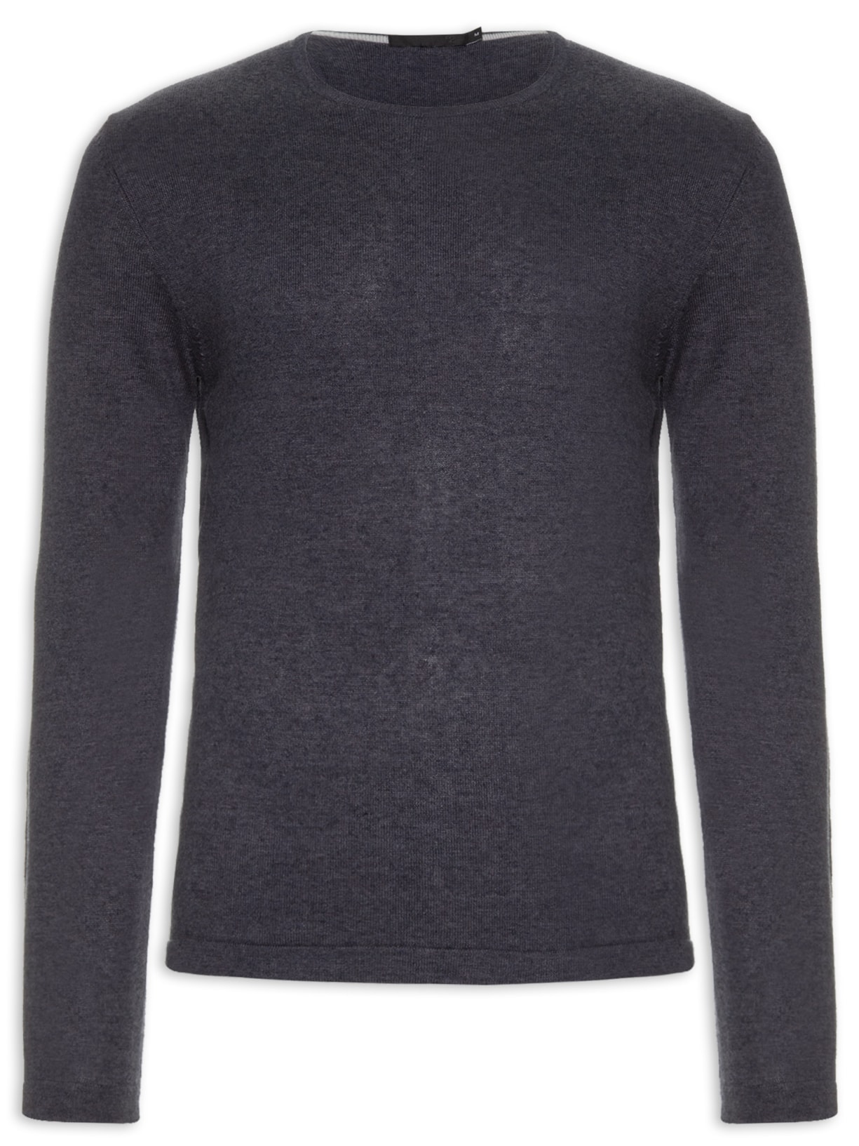 Suéter Masculino Básico Gola Careca - Azul