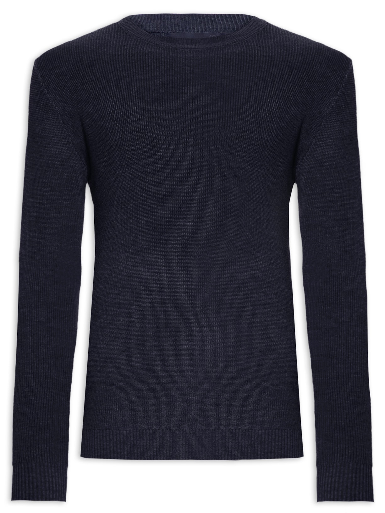 Suéter Masculino Básico Gola Careca - Azul