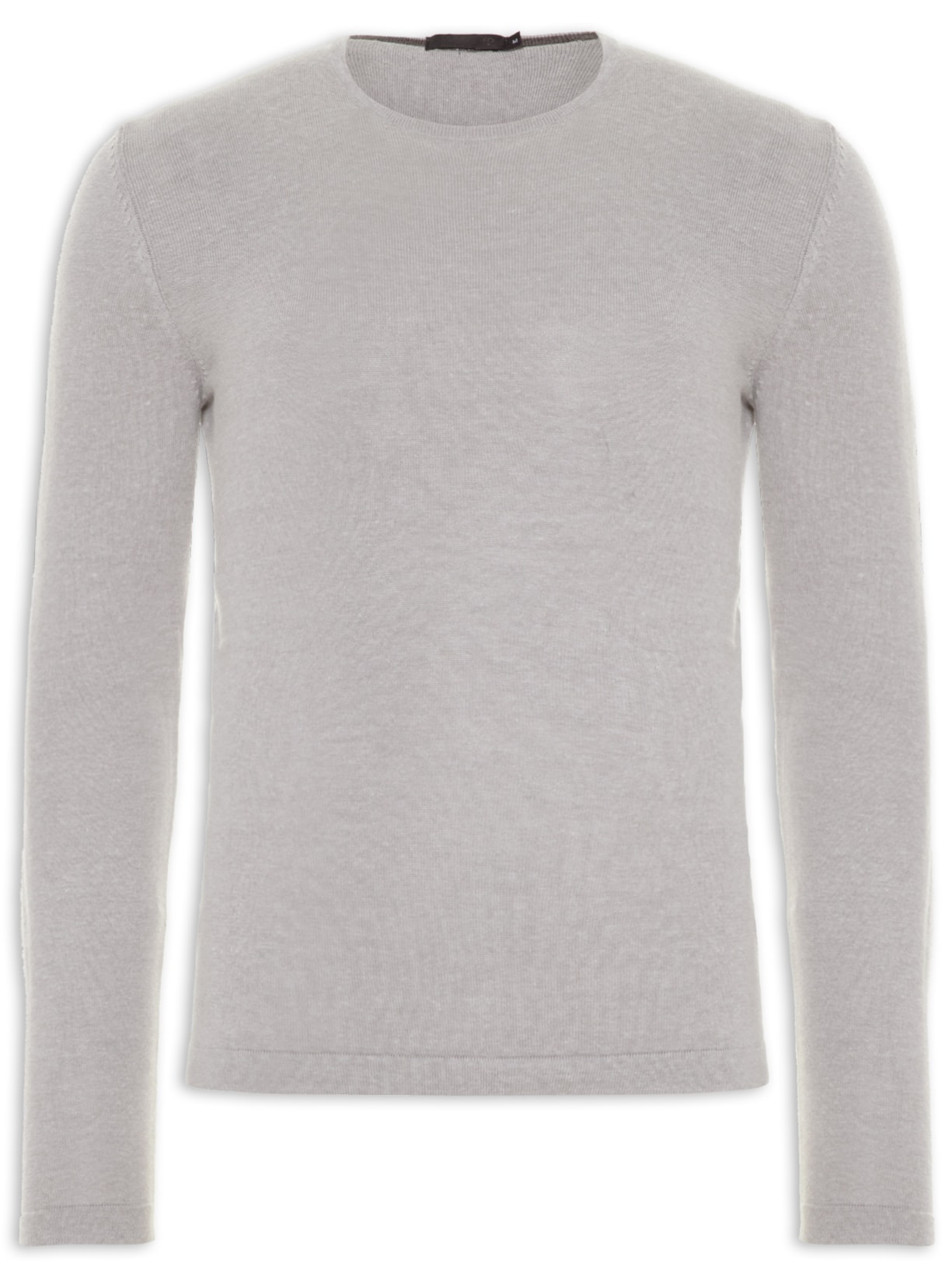 Suéter Masculino Básico Gola Careca Cinza '2 Essential