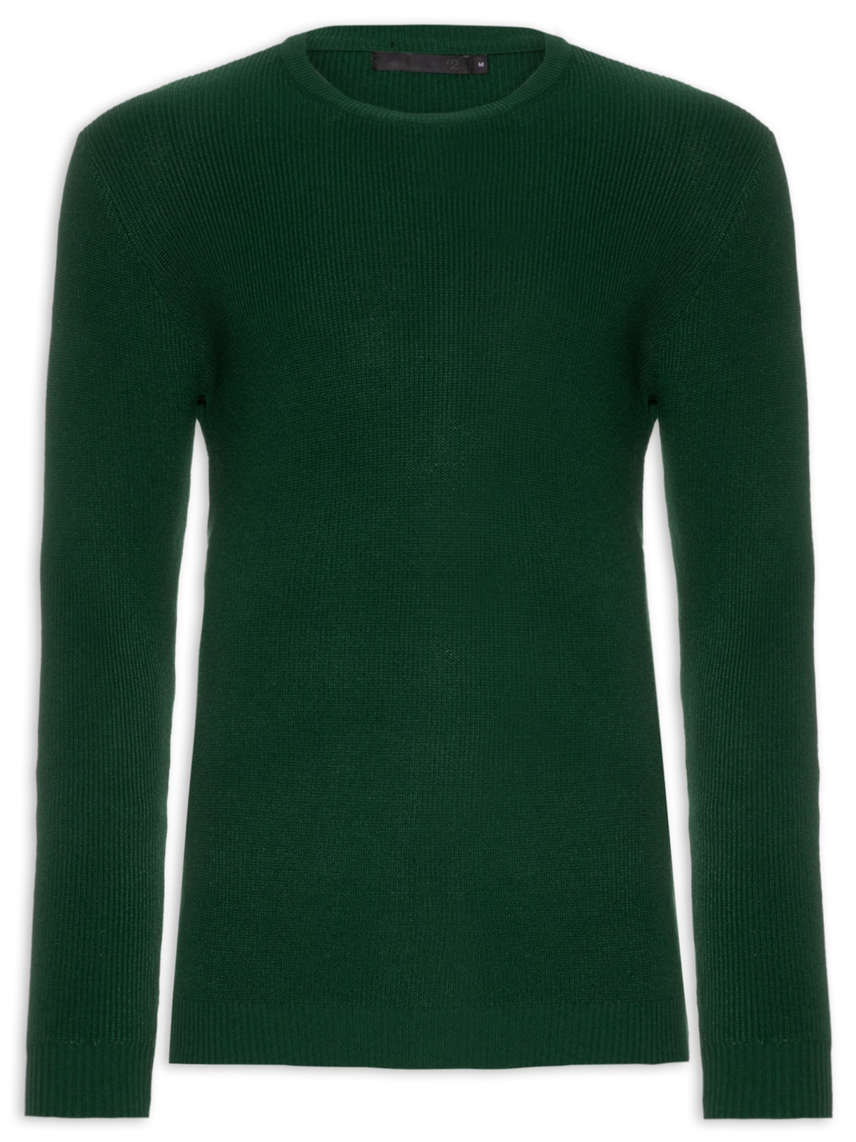 Suéter Masculino Básico Gola Careca - Verde