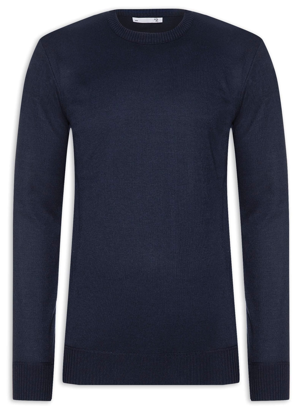 Suéter Masculino Básico Gola Redonda - Azul