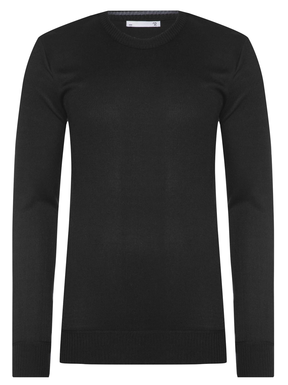 Suéter Masculino Básico Gola Redonda - Preto