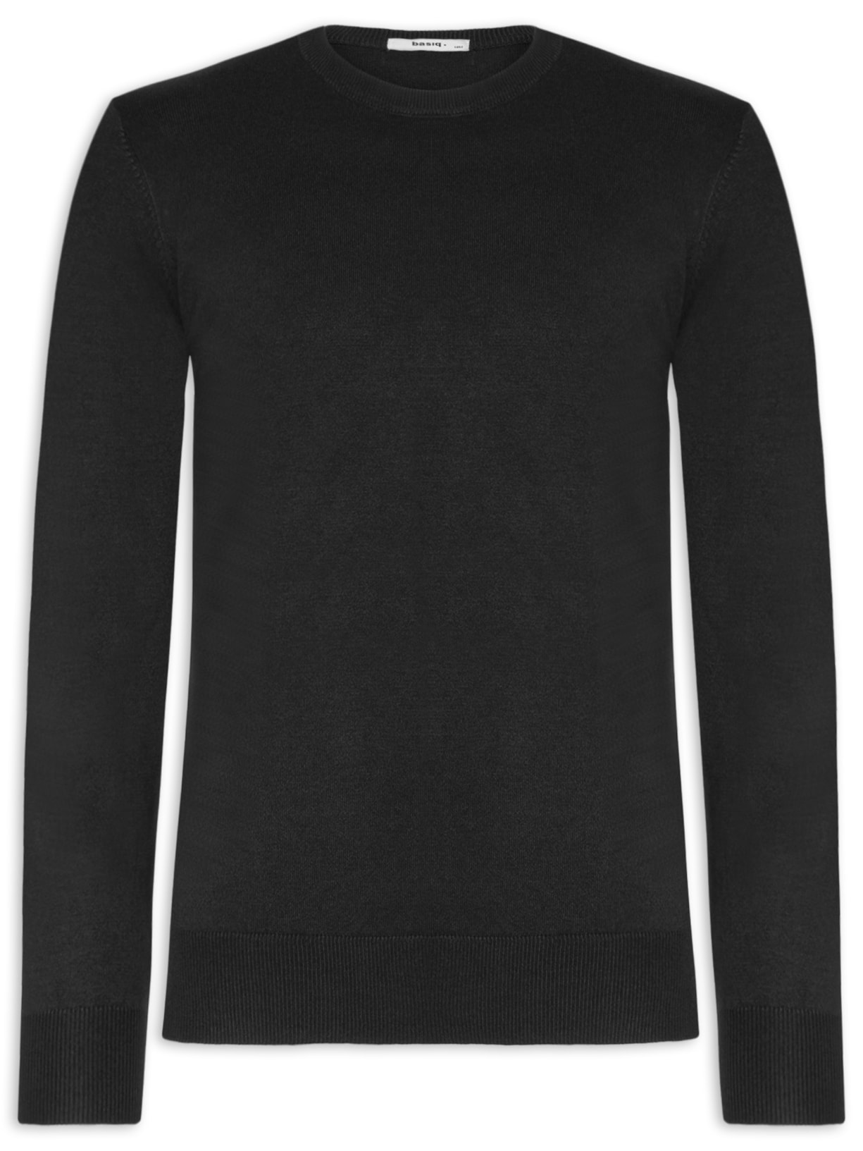 Suéter Masculino Básico Gola Redonda - Preto