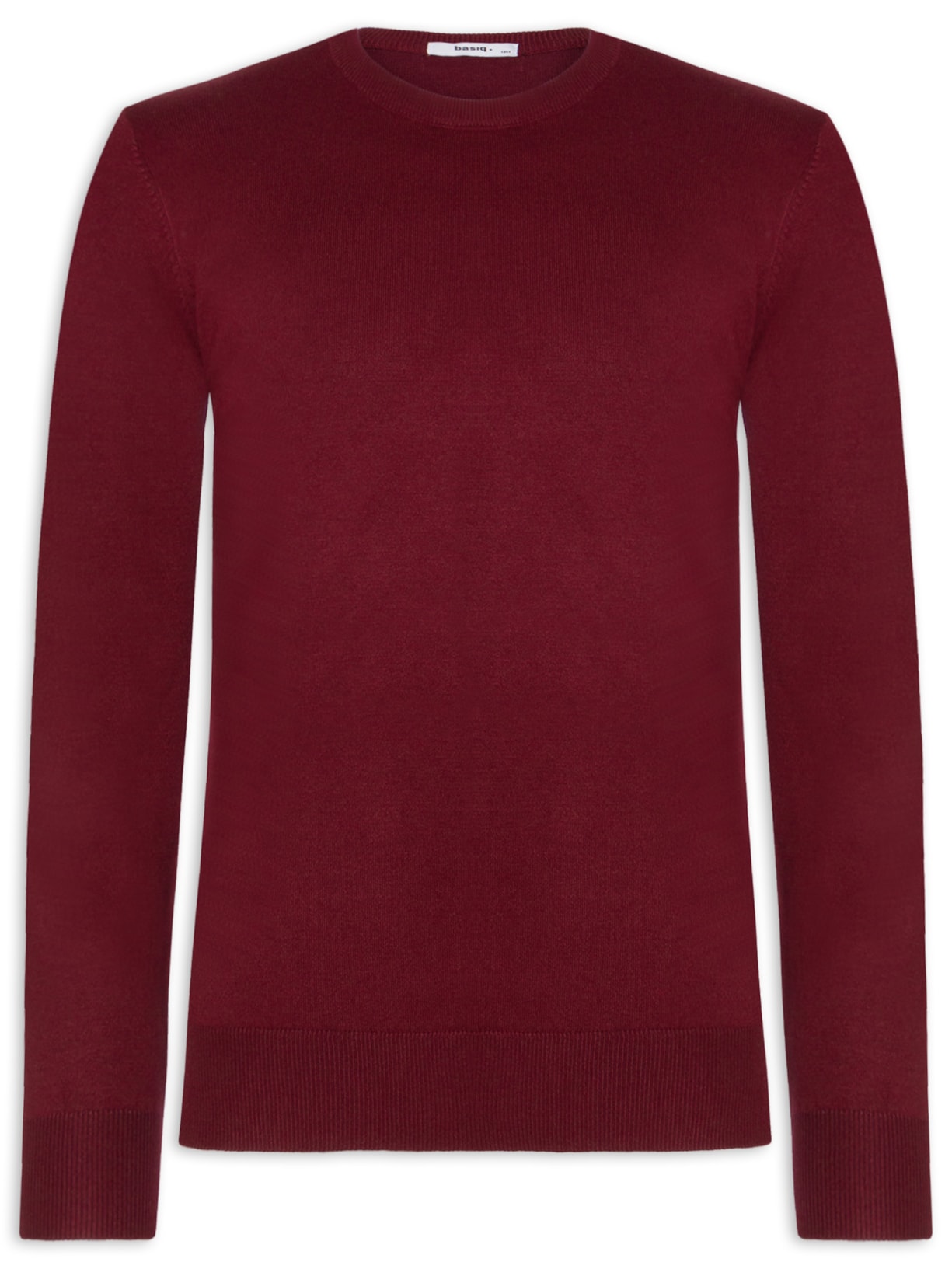 Suéter Masculino Básico Gola Redonda - Vermelho