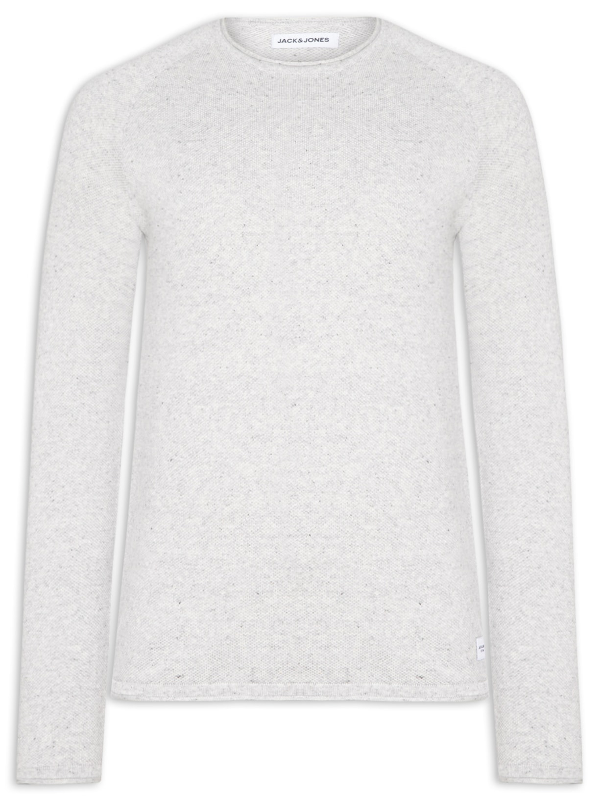 Suéter Masculino Básico Hill Gola Careca Cinza Jack & Jones