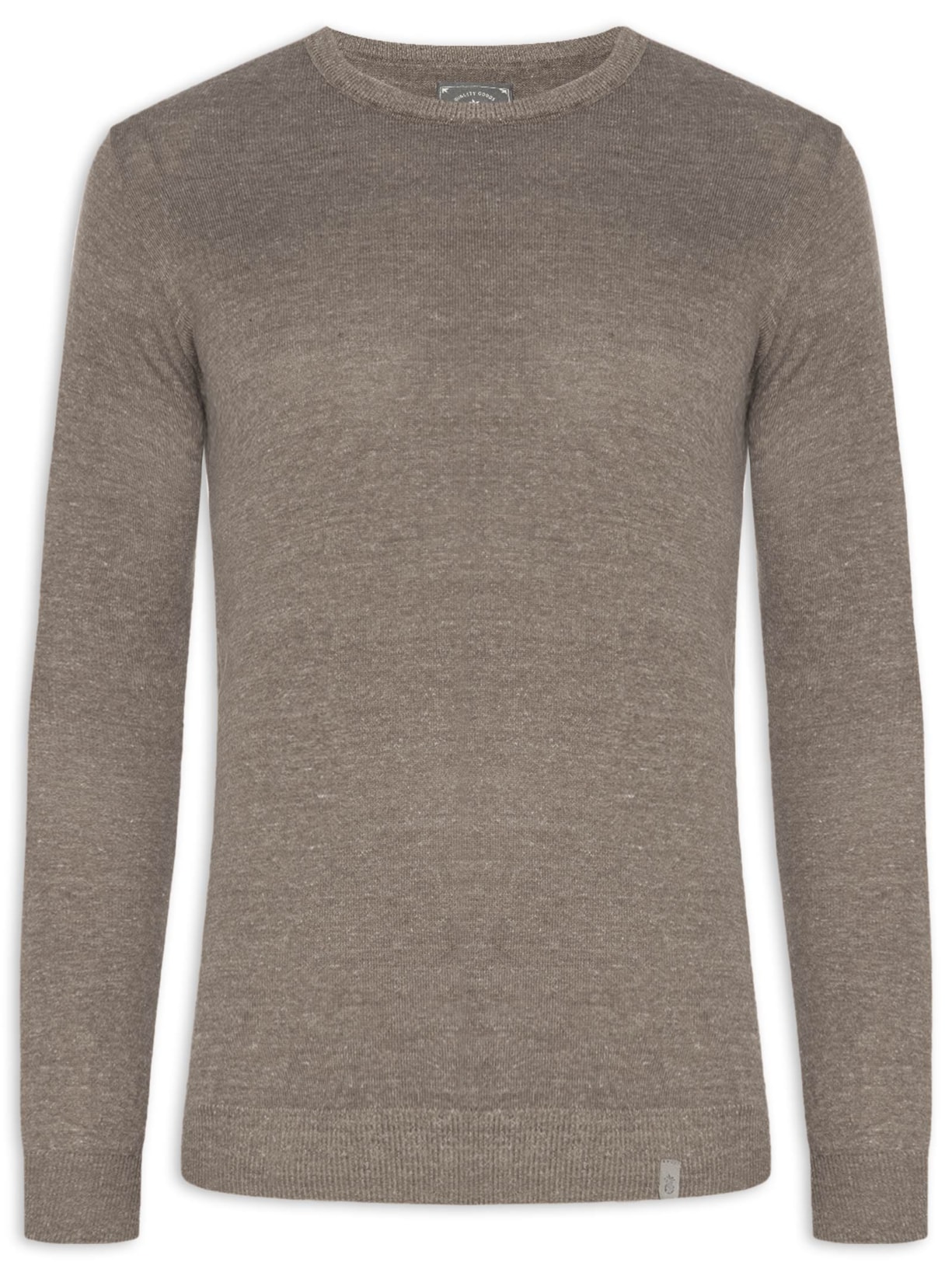 Suéter Masculino Básico Tricot Light - Bege