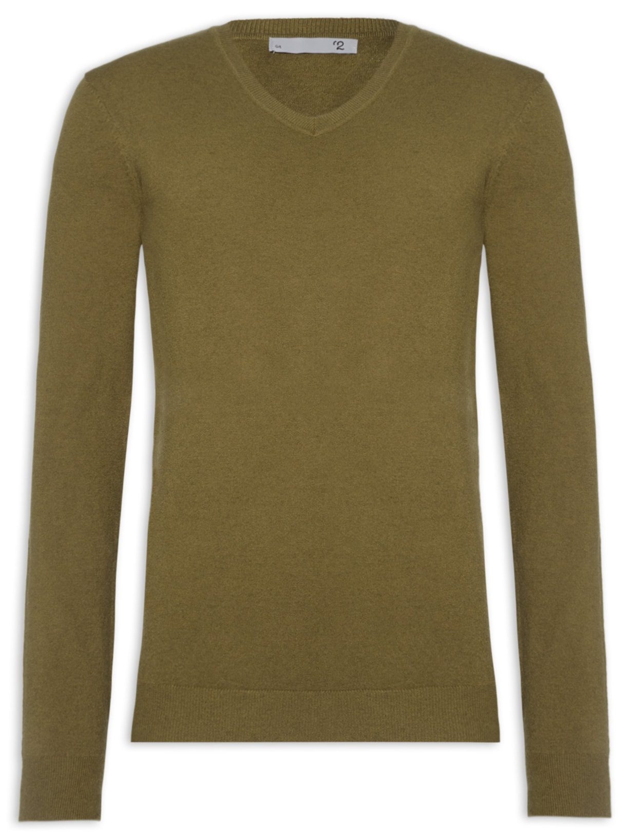 Suéter Masculino Blend De Cashmere Decote V - Verde