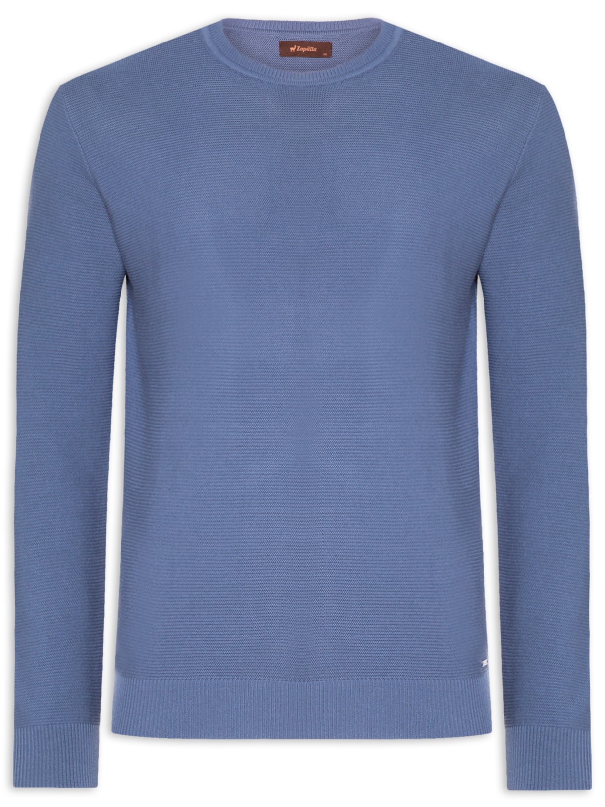 Suéter Masculino C Neck Texturas - Azul