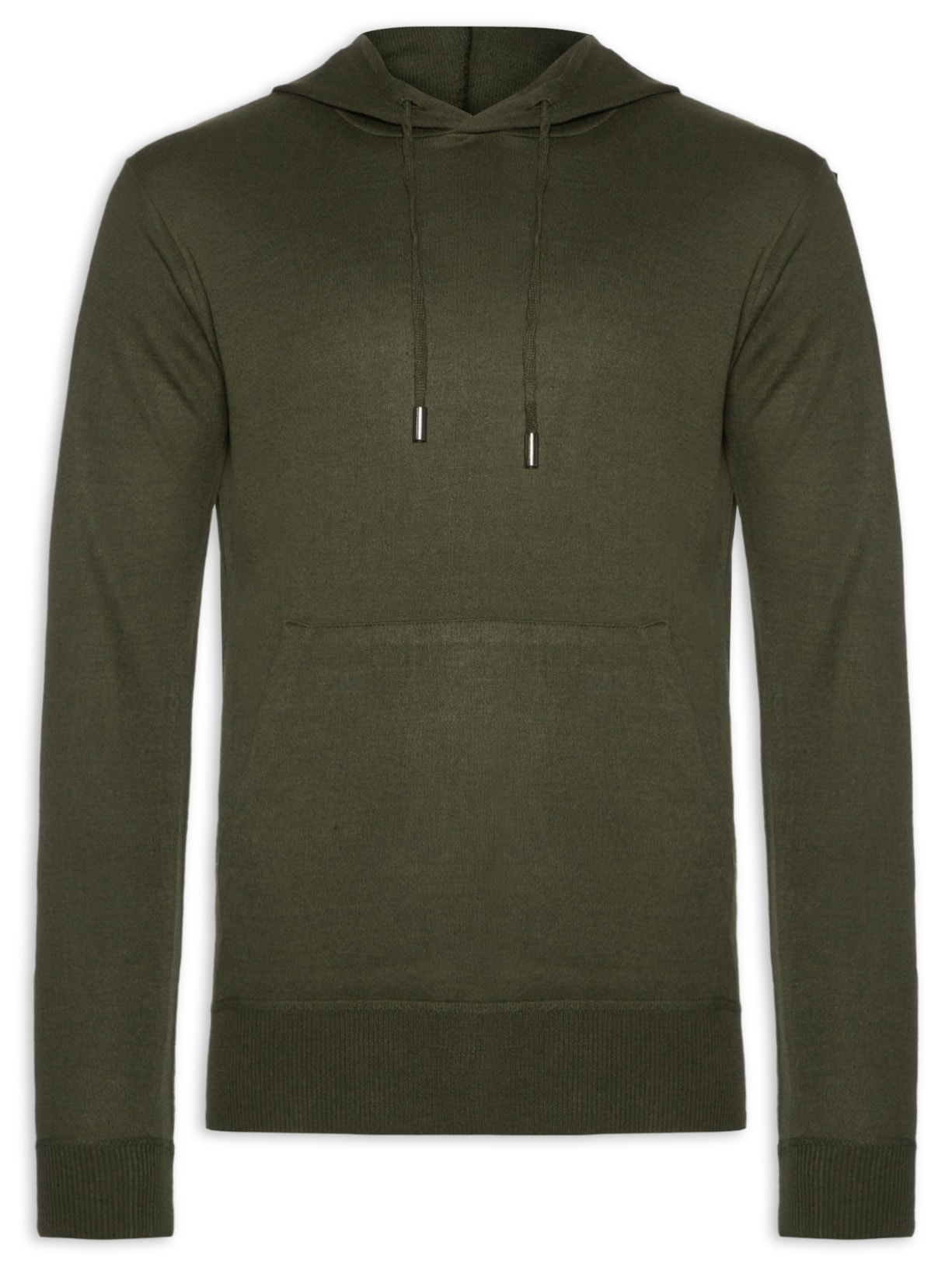 Suéter Masculino Capuz E Bolso Canguru - Verde