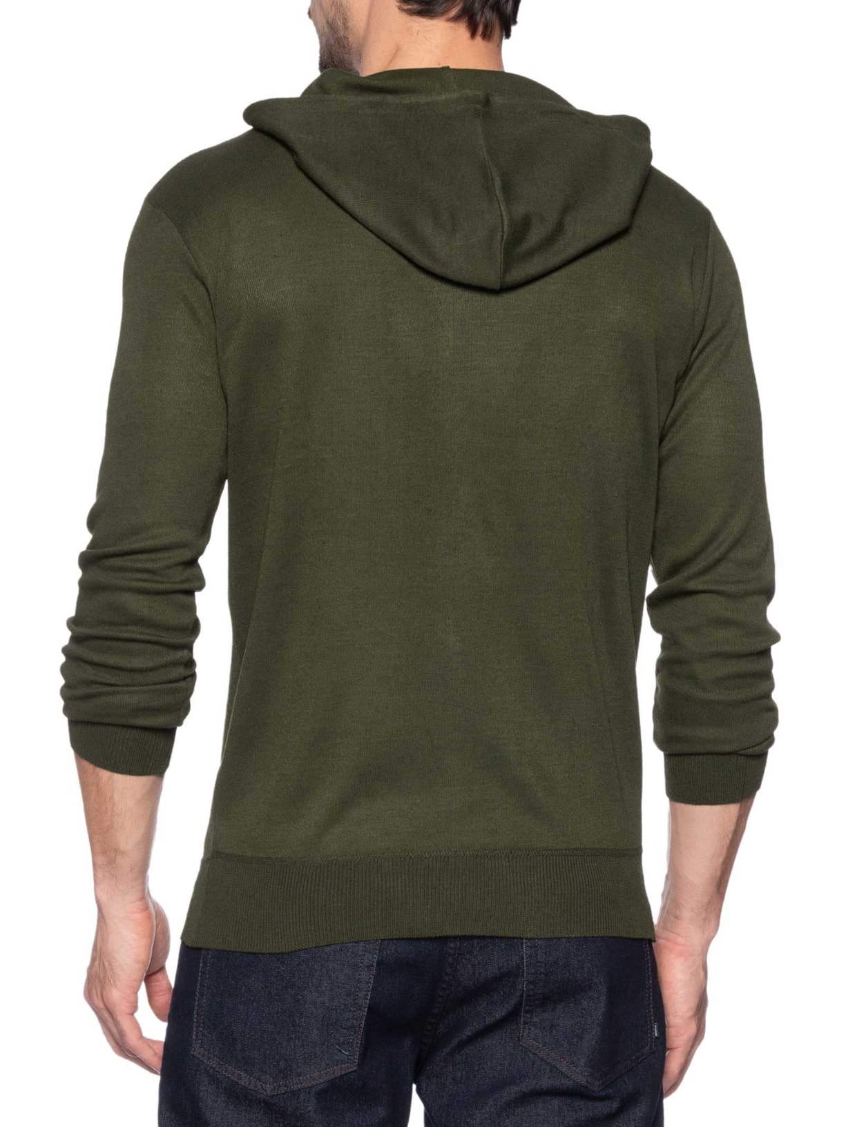 Suéter Masculino Capuz E Bolso Canguru Verde '2 Essential