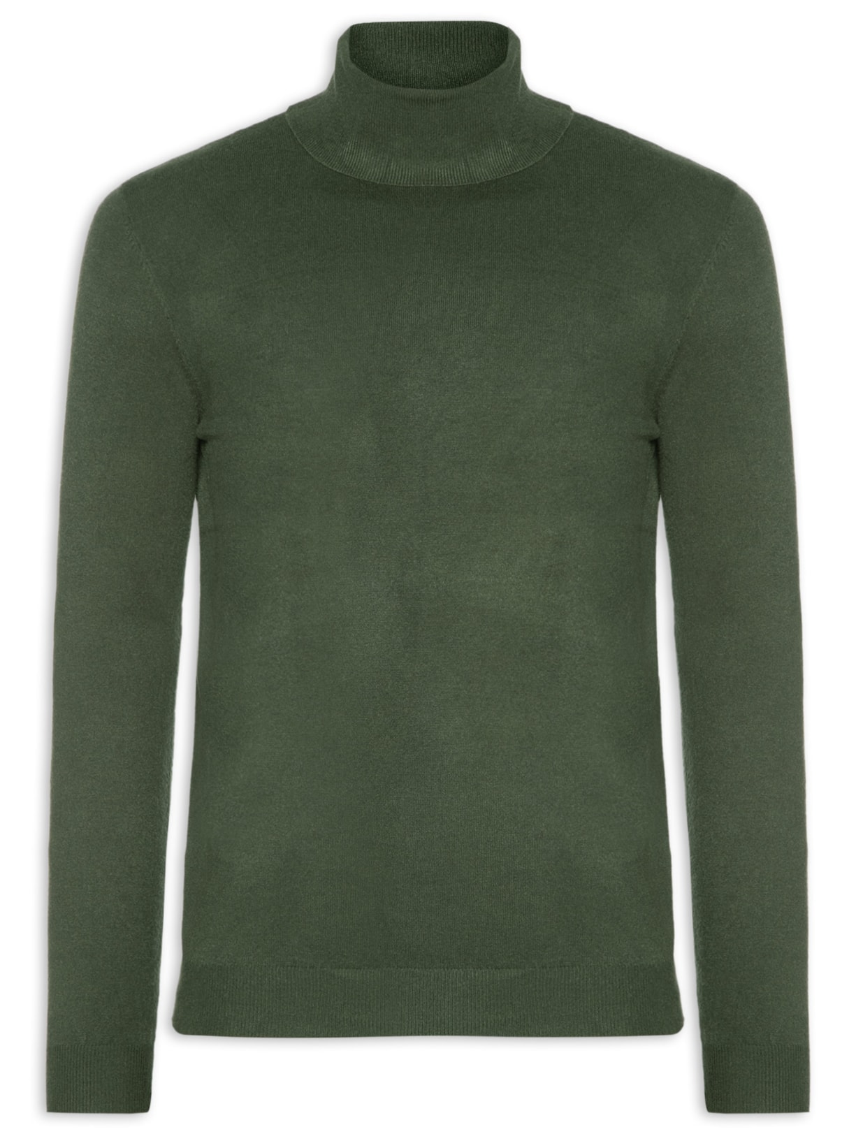 Suéter Masculino Casual Gola Alta - Verde