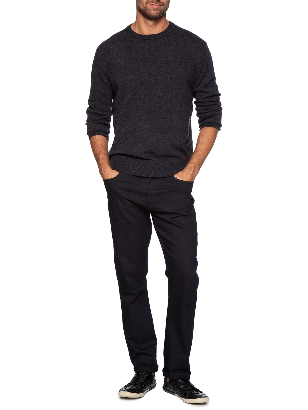 Suéter Masculino Classic Cashmere – Cinza Osklen
