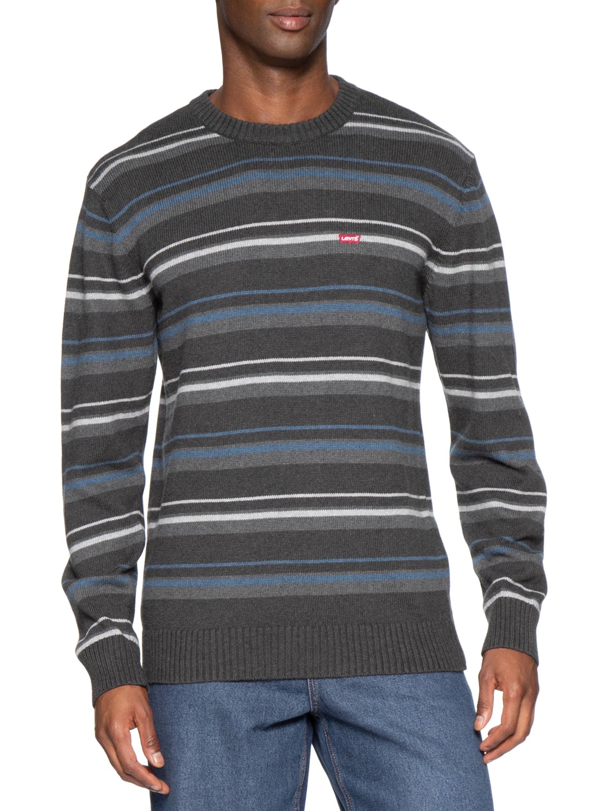 Suéter Masculino Classic Housemark Crewneck Cinza Levi's
