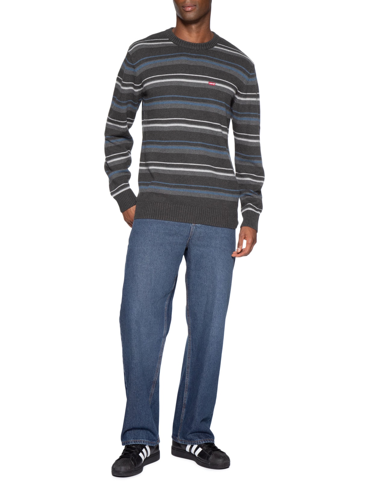 Suéter Masculino Classic Housemark Crewneck Cinza Levi's