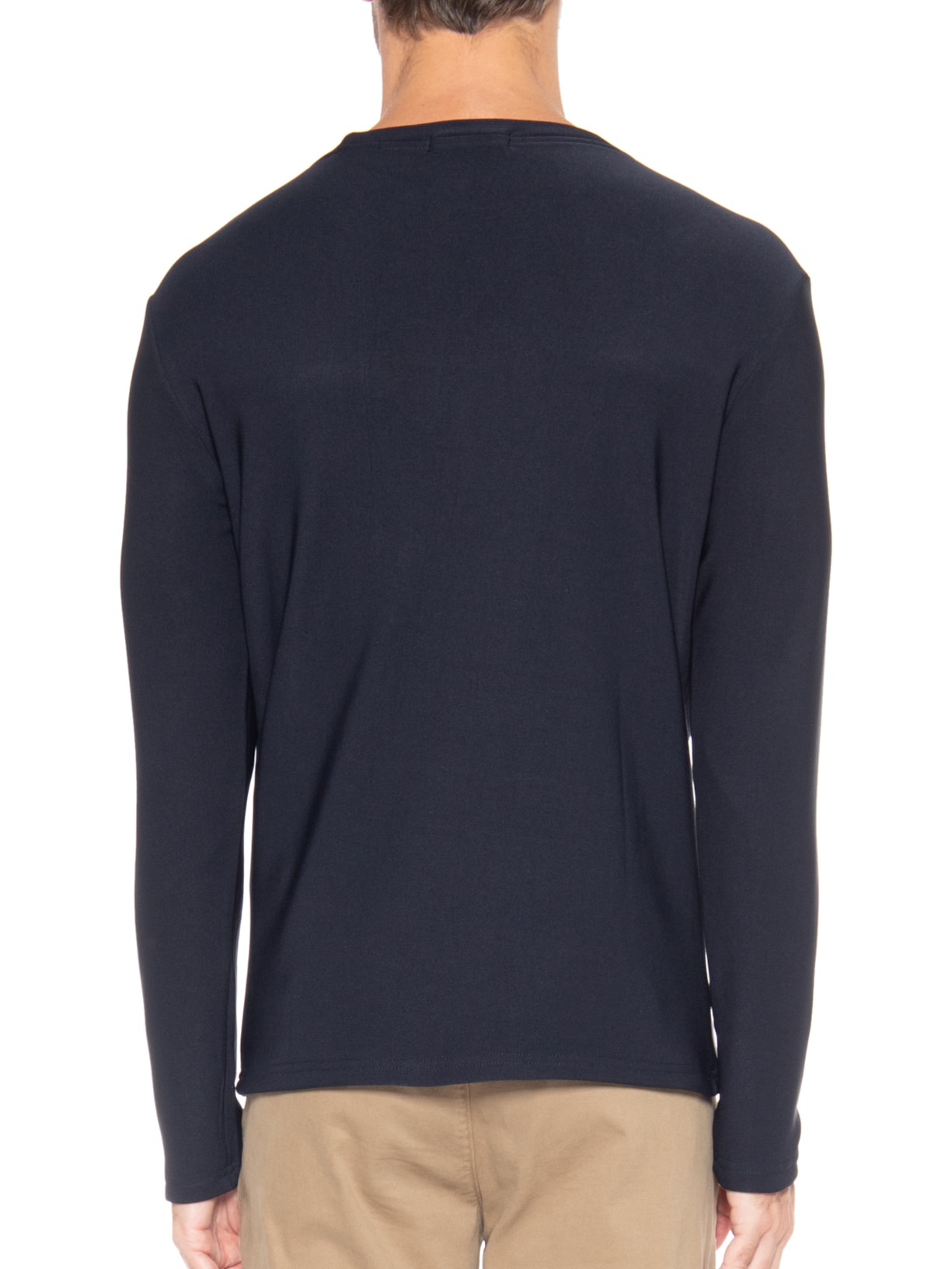 Suéter Masculino Clássico Gola C Azul '2 Essential