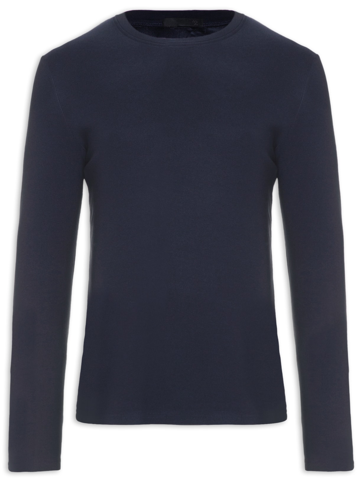 Suéter Masculino Clássico Gola C Azul '2 Essential