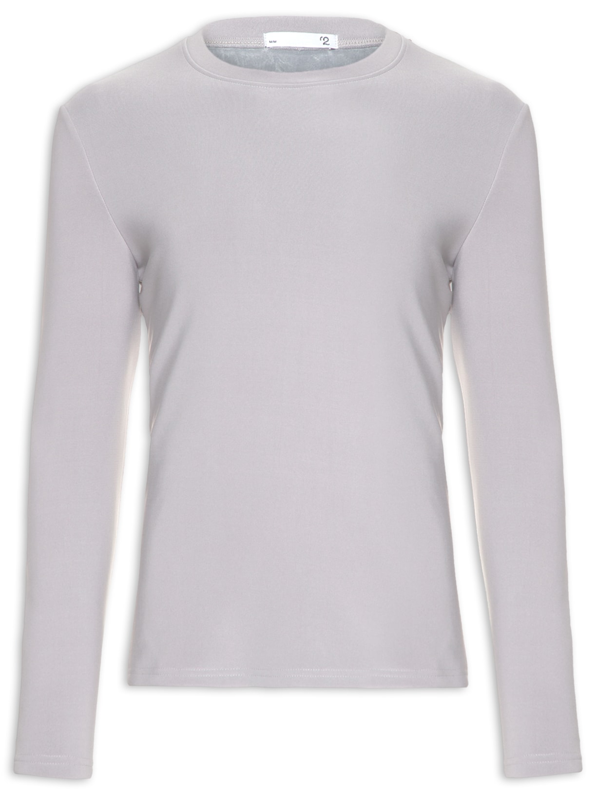 Suéter Masculino Clássico Gola C - Cinza