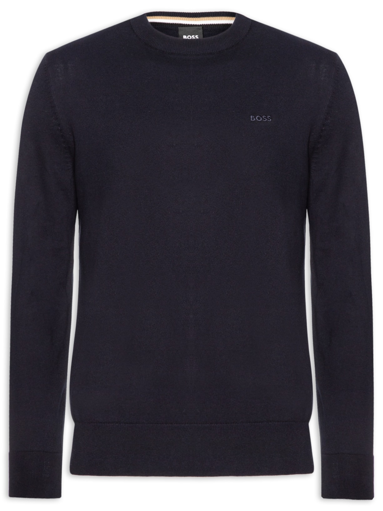 Suéter Masculino Crew Neck Upacas-L Azul Boss