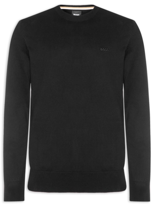 Suéter Masculino Crew Neck Upacas-L - Preto