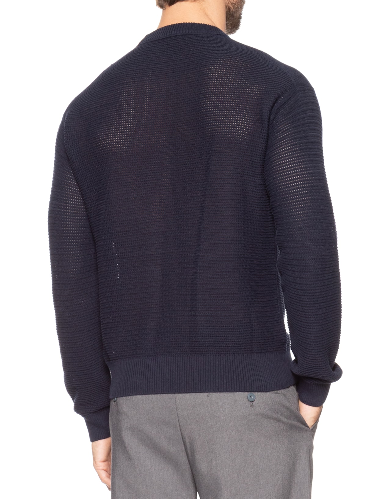 Suéter Masculino de Tricô Kordono Azul Boss