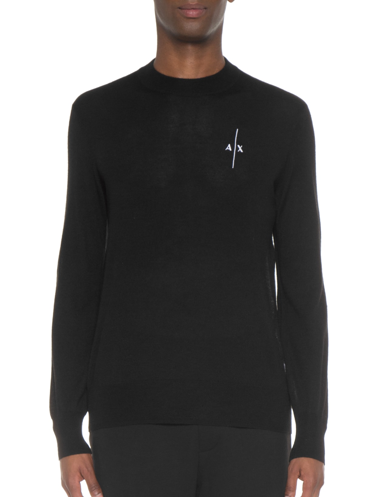 Suéter Masculino De Tricot Preto Armani Exchange