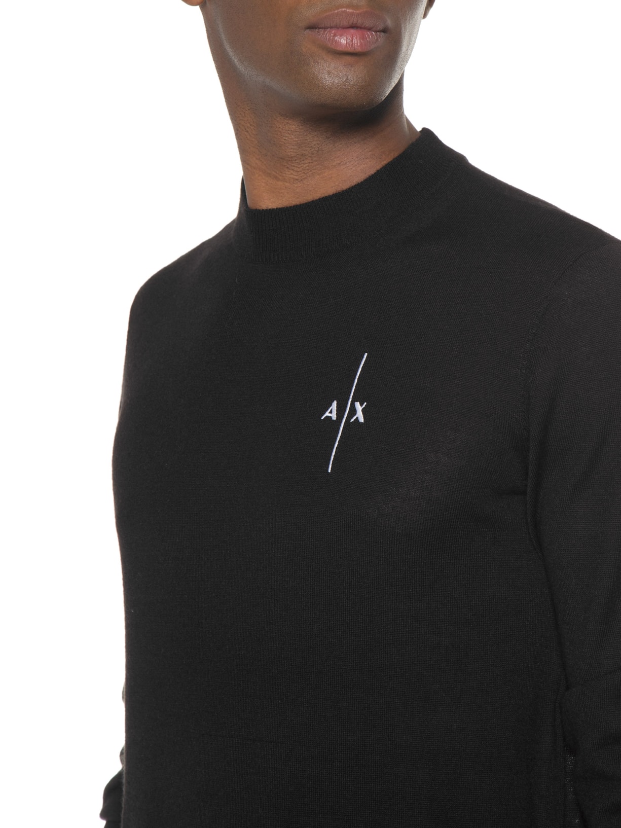 Suéter Masculino De Tricot Preto Armani Exchange