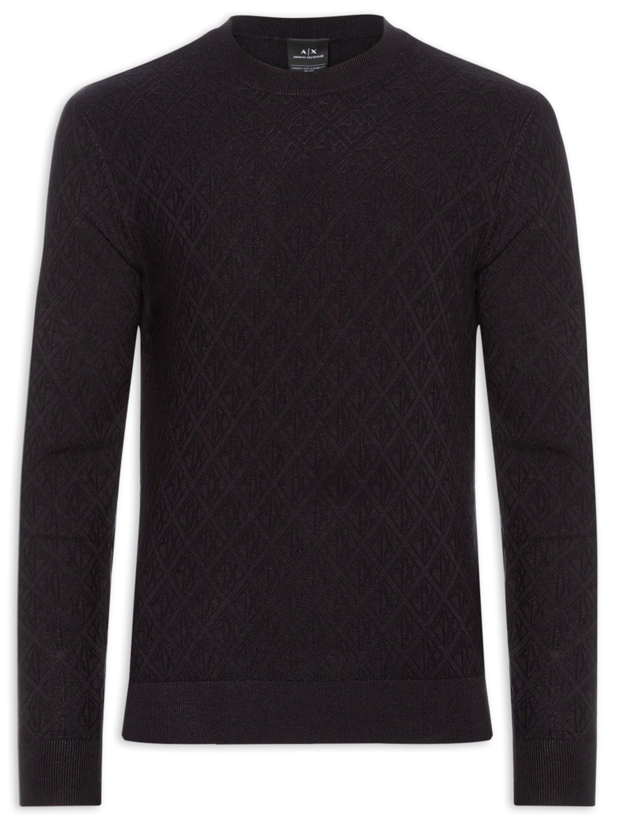 Suéter Masculino De Tricot - Preto