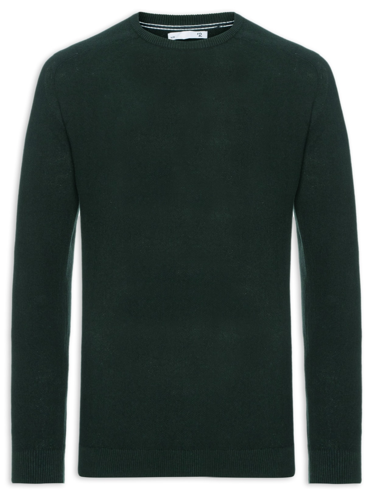 Suéter Masculino Det Ombro Gola Careca - Verde