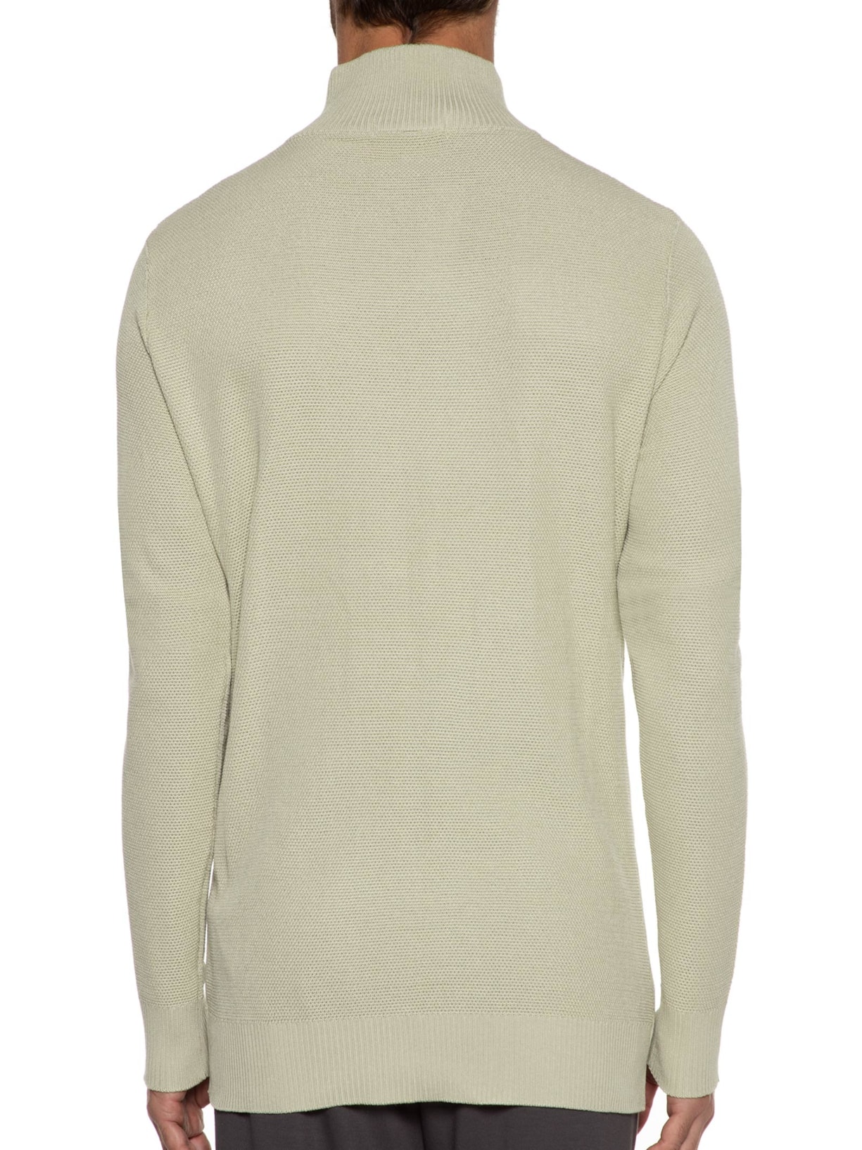 Suéter Masculino Detalhe Zíper Bege '2 Essential