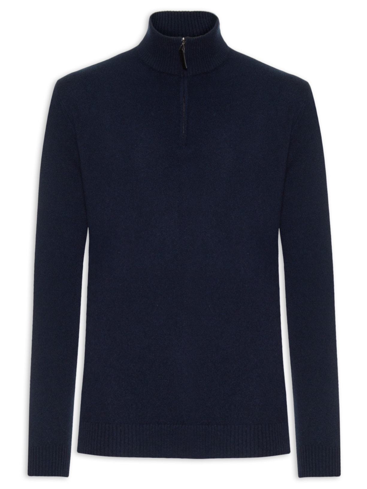 Suéter Masculino Detalhe Zíper Cashmere – Azul '2 Essential