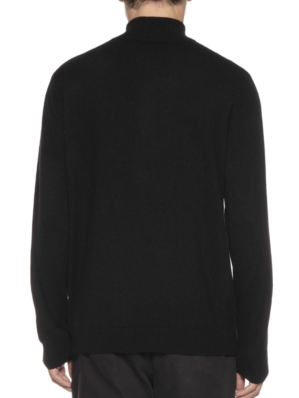 Suéter Masculino Detalhe Zíper Cashmere – Preto '2 Essential