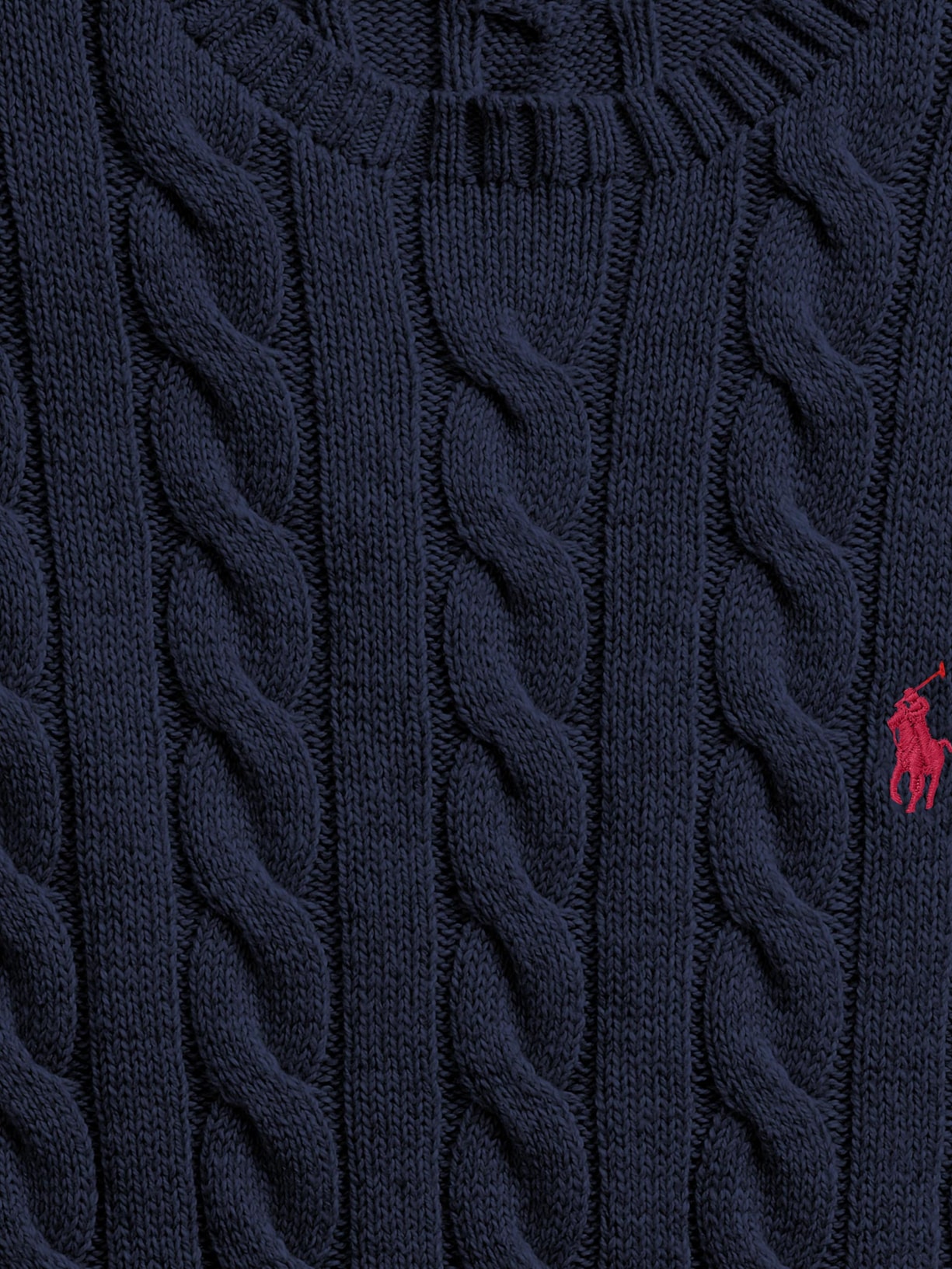 Suéter Masculino Driver Crewneck Roving Cotton Azul Polo Ralph Lauren