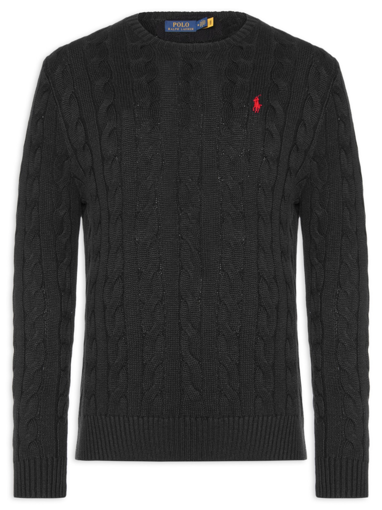 Suéter Masculino Driver Crewneck Roving Cotton - Preto