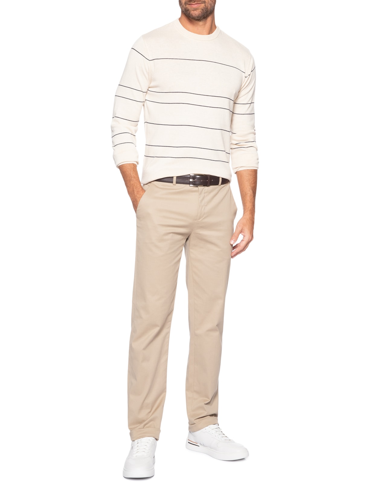 Suéter Masculino em Tricô Fio Tinto – Cinza Paramount Alfaiataria