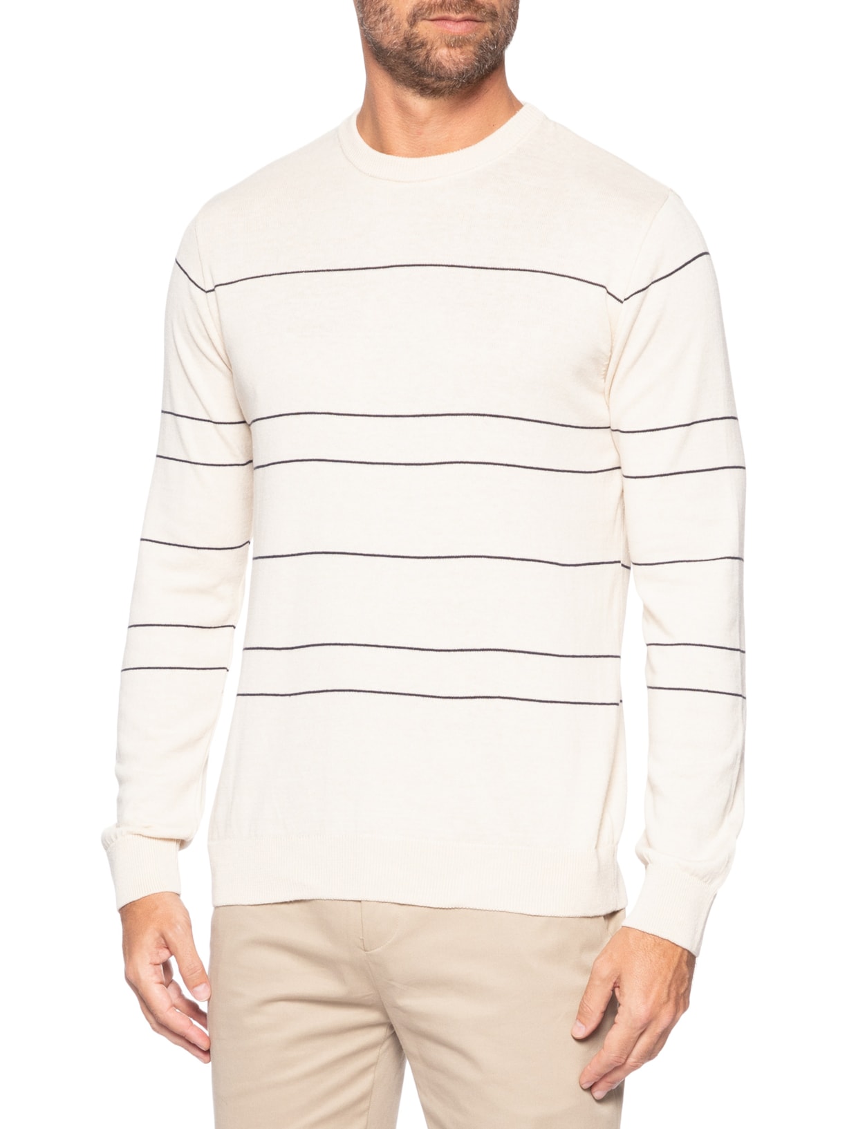 Suéter Masculino em Tricô Fio Tinto – Cinza Paramount Alfaiataria