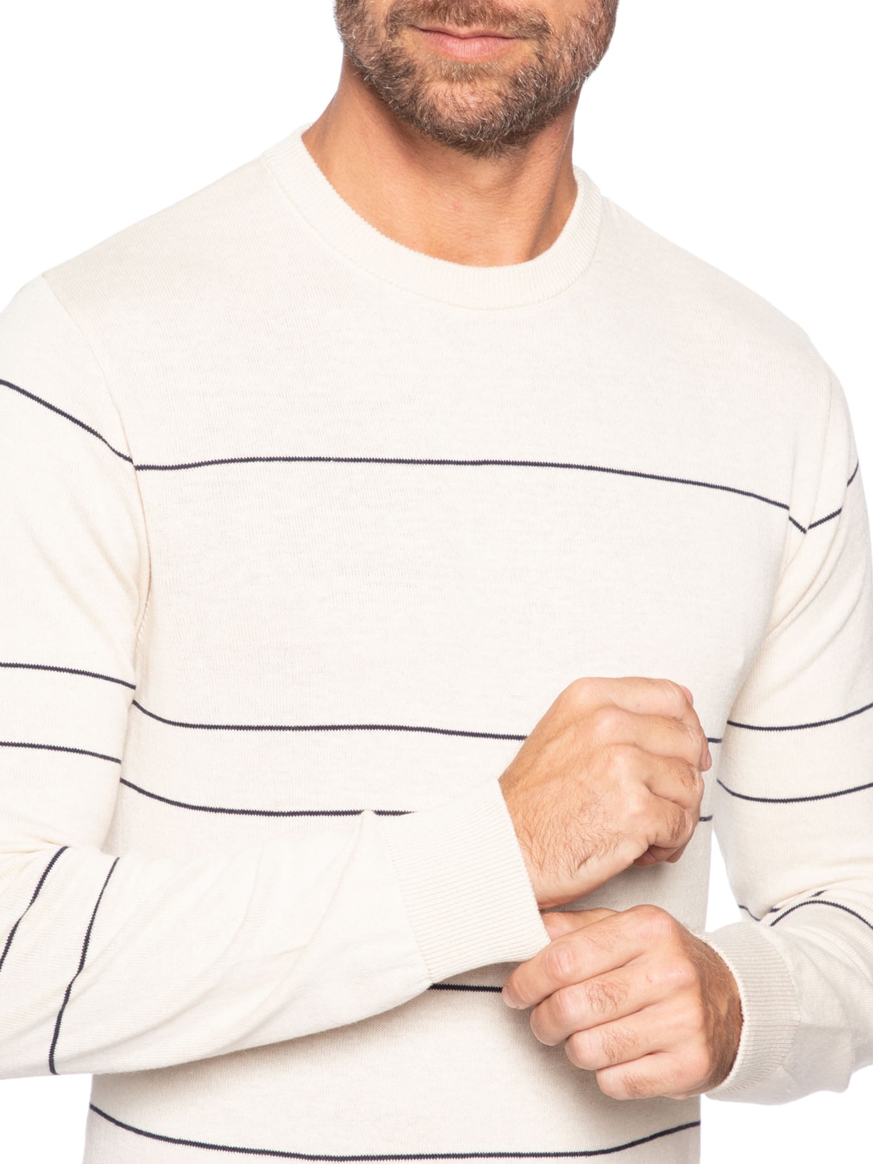 Suéter Masculino em Tricô Fio Tinto – Cinza Paramount Alfaiataria